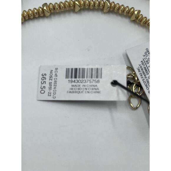 Chicos Green Collection agate,‎ jade amazonite Goldtone Long
Tassel Necklace New - Picture 15 of 16